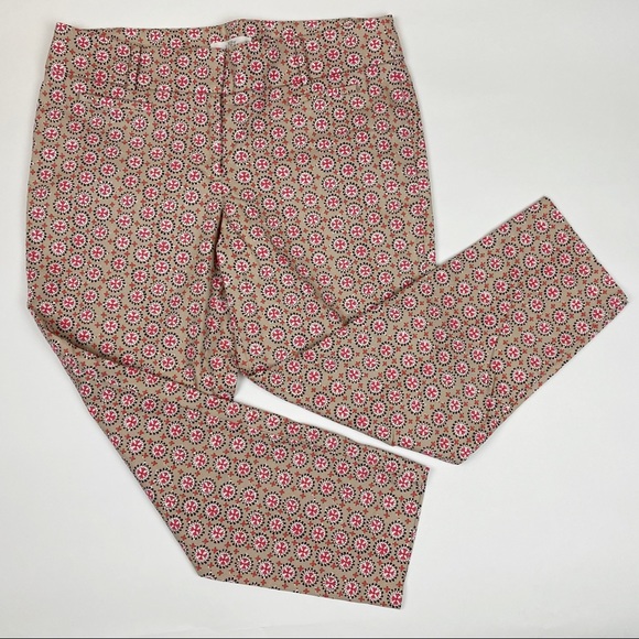LOFT Pants - Ann Taylor LOFT Medallion Pattern Marisa Fit Riviera Pants - Size 8